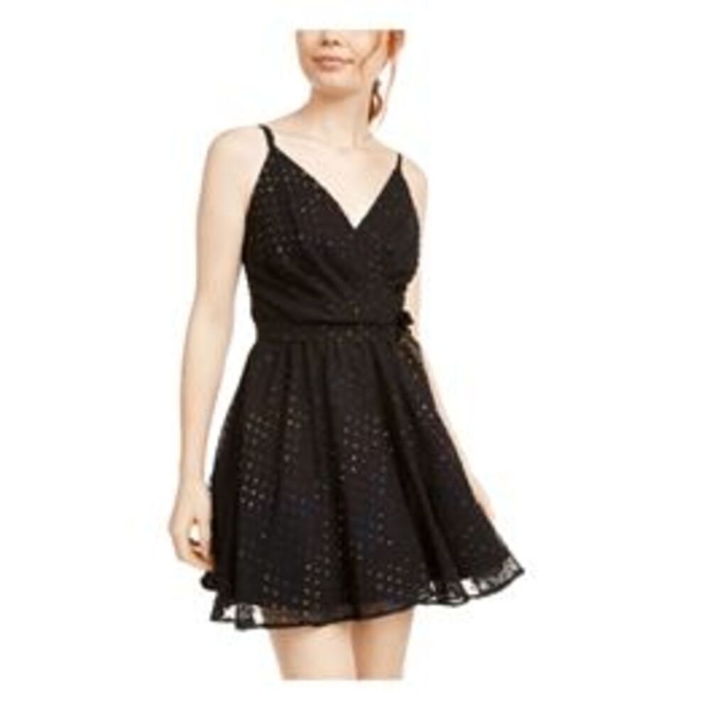 Lily-Rose Black Sweetheart Spaghetti Sequin Lace Chiffon Sheer